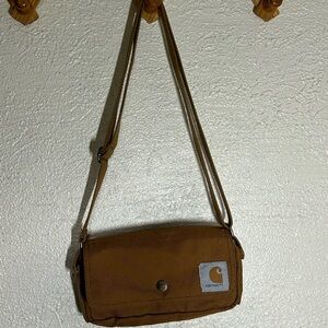 Carhartt Brown Canvas Messenger Crossbody Bag